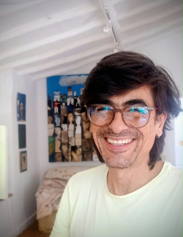 Carlos Santamaría en su taller