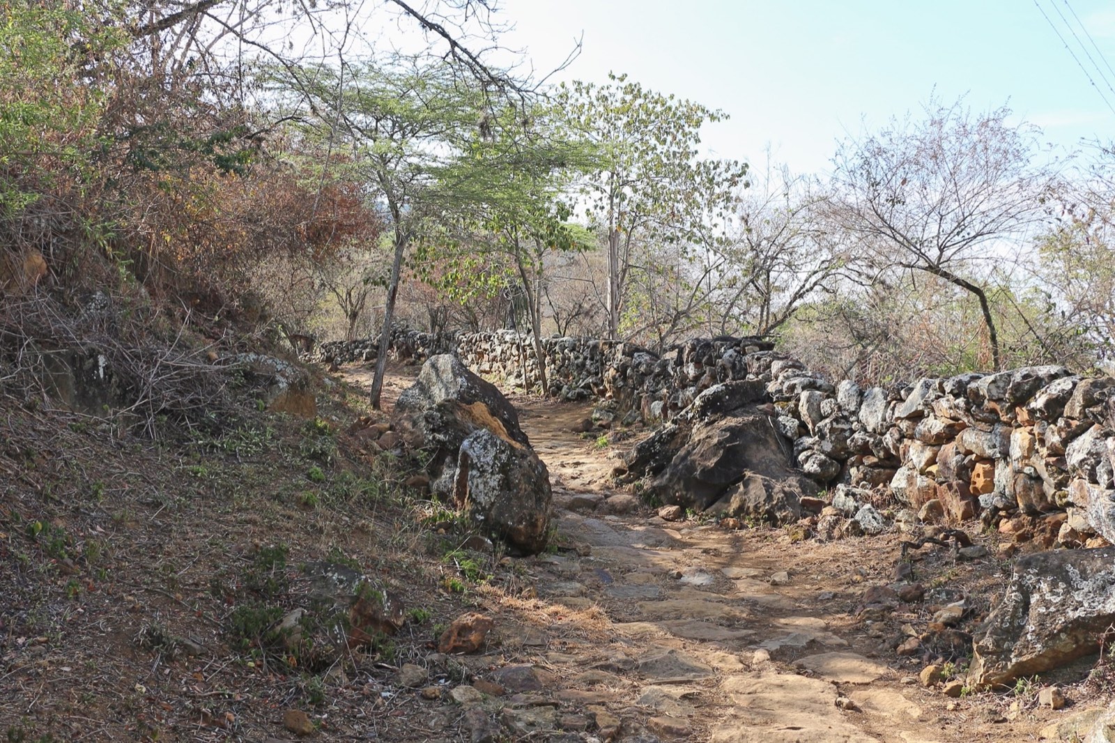 Between dry-stone walls